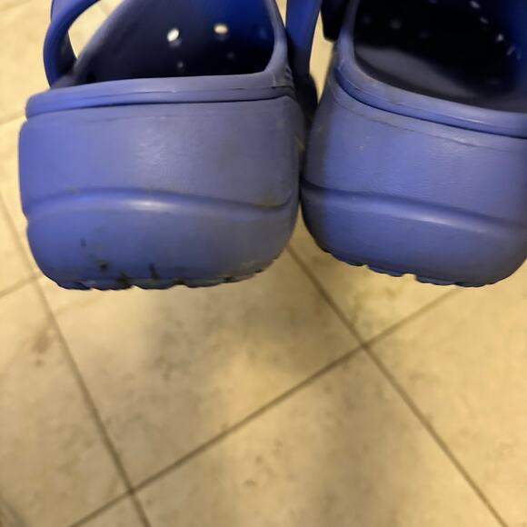 Crocs Sz 11 Baya Platform Clogs Purple Slip On Sandals Waterproof Casual Shoes - Picture 9 of 11